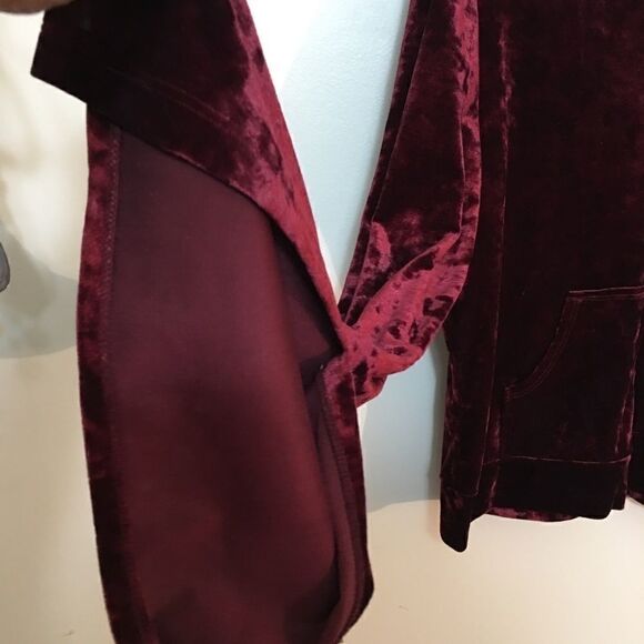 Rampage slit bell sleeve short full zip hoodie - Picture 2 of 3